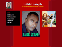 Tablet Screenshot of kahliljoseph.com